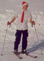 Ski Kollage Typ im Hemd 